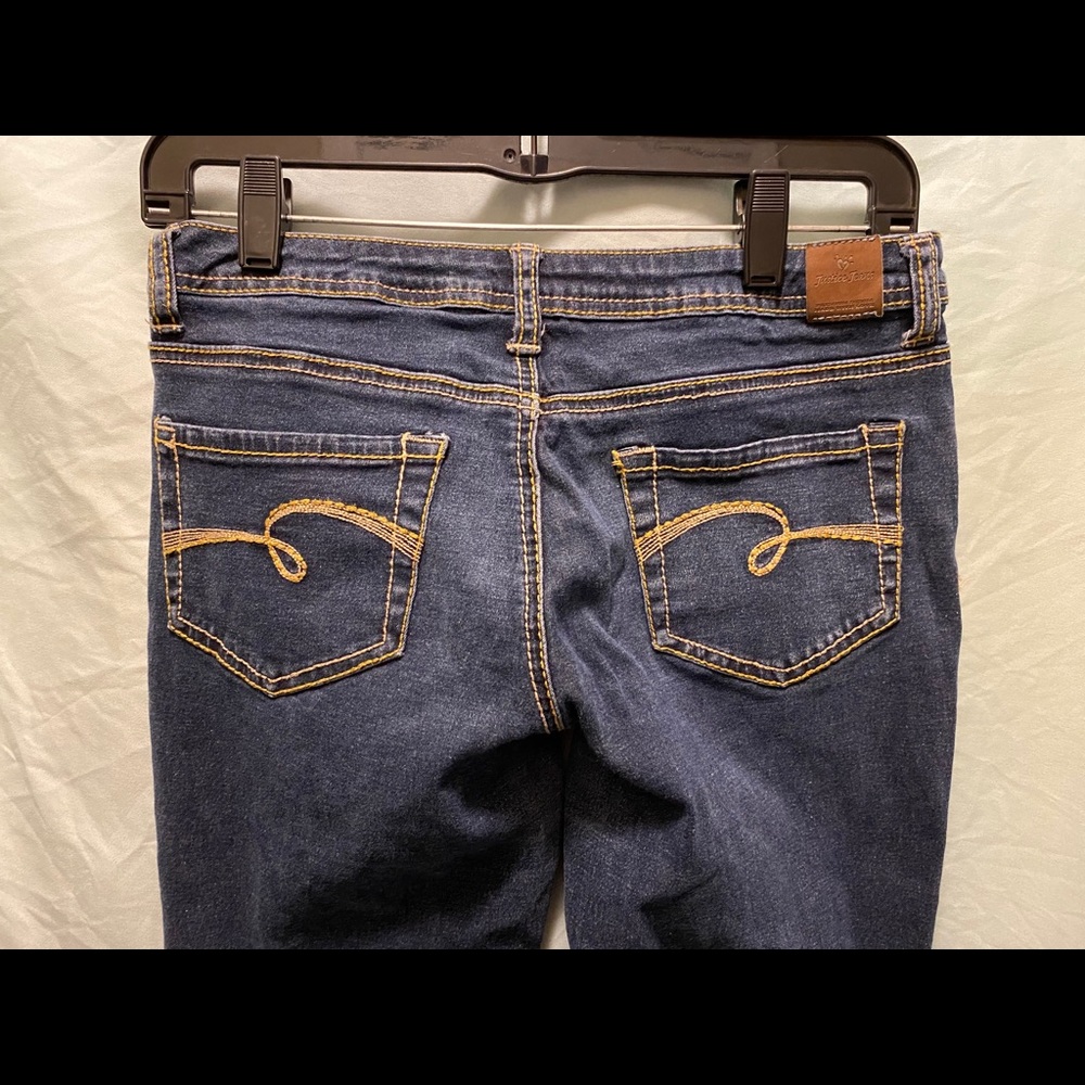 Justice dark blue jeans size 14R skinny - Picture 5 of 6